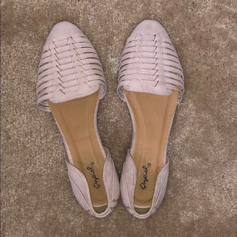 Suede flats